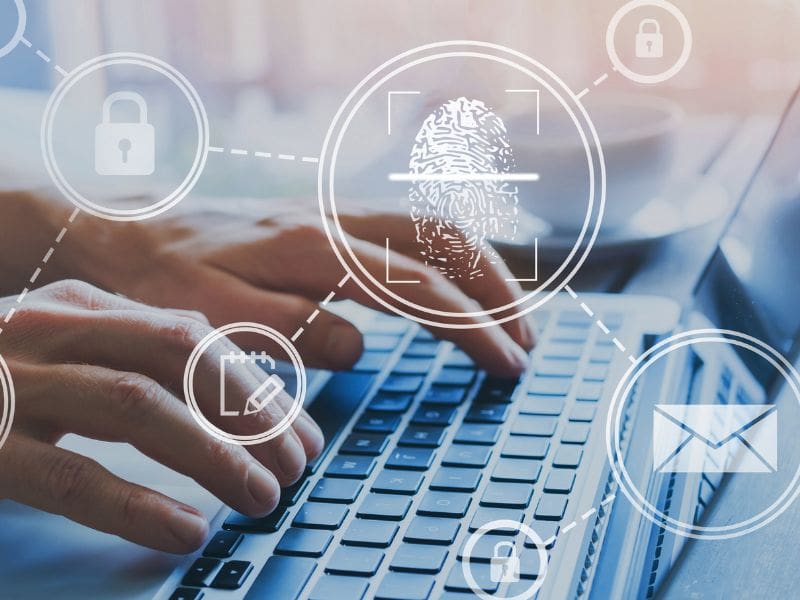 A business owner managing security settings on a computer to control former employee access. My Tampa IT helps businesses secure data and prevent unauthorized access.