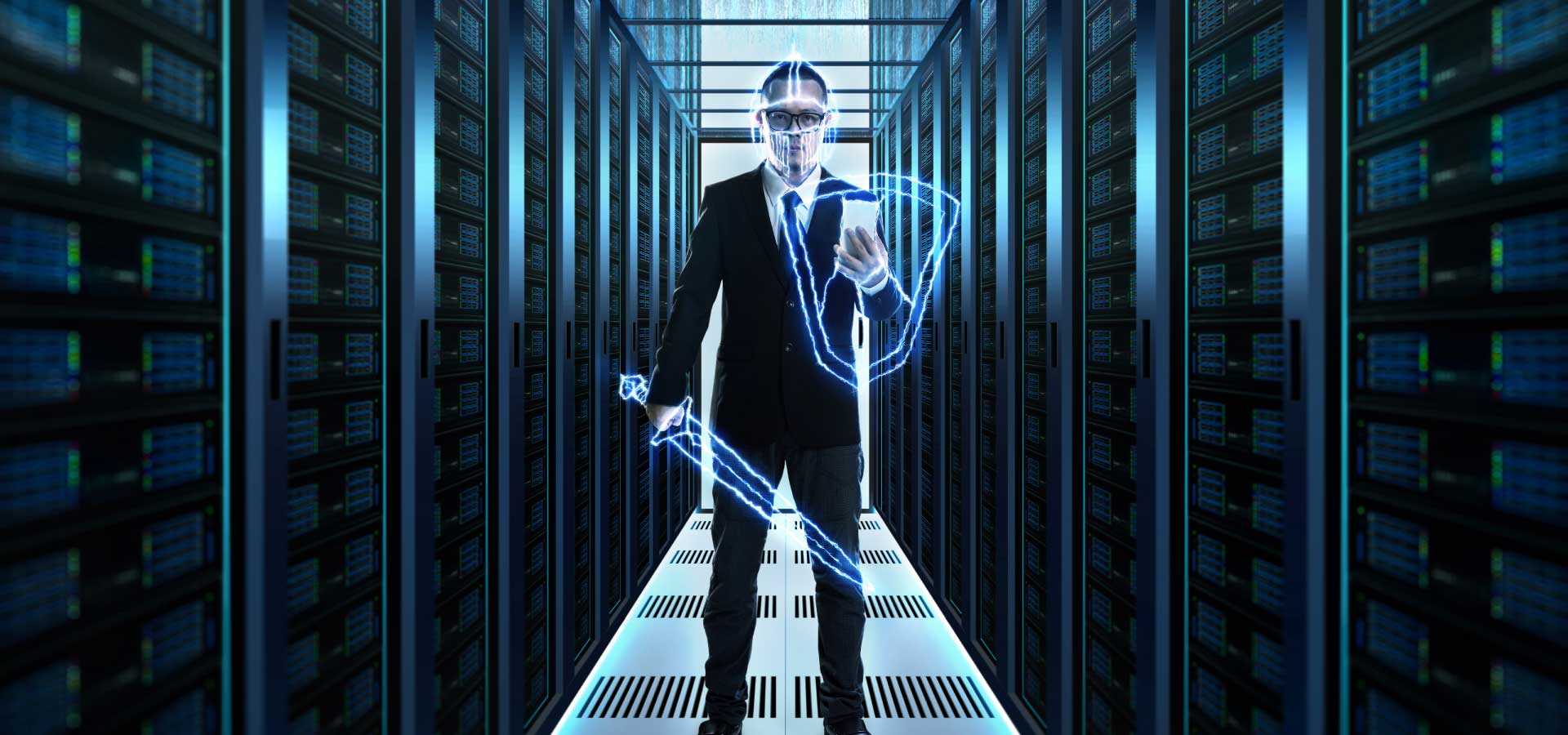 A business professional monitoring cybersecurity alerts on a computer screen, reinforcing protection against cyber attacks. My Tampa IT helps businesses defend against online threats.